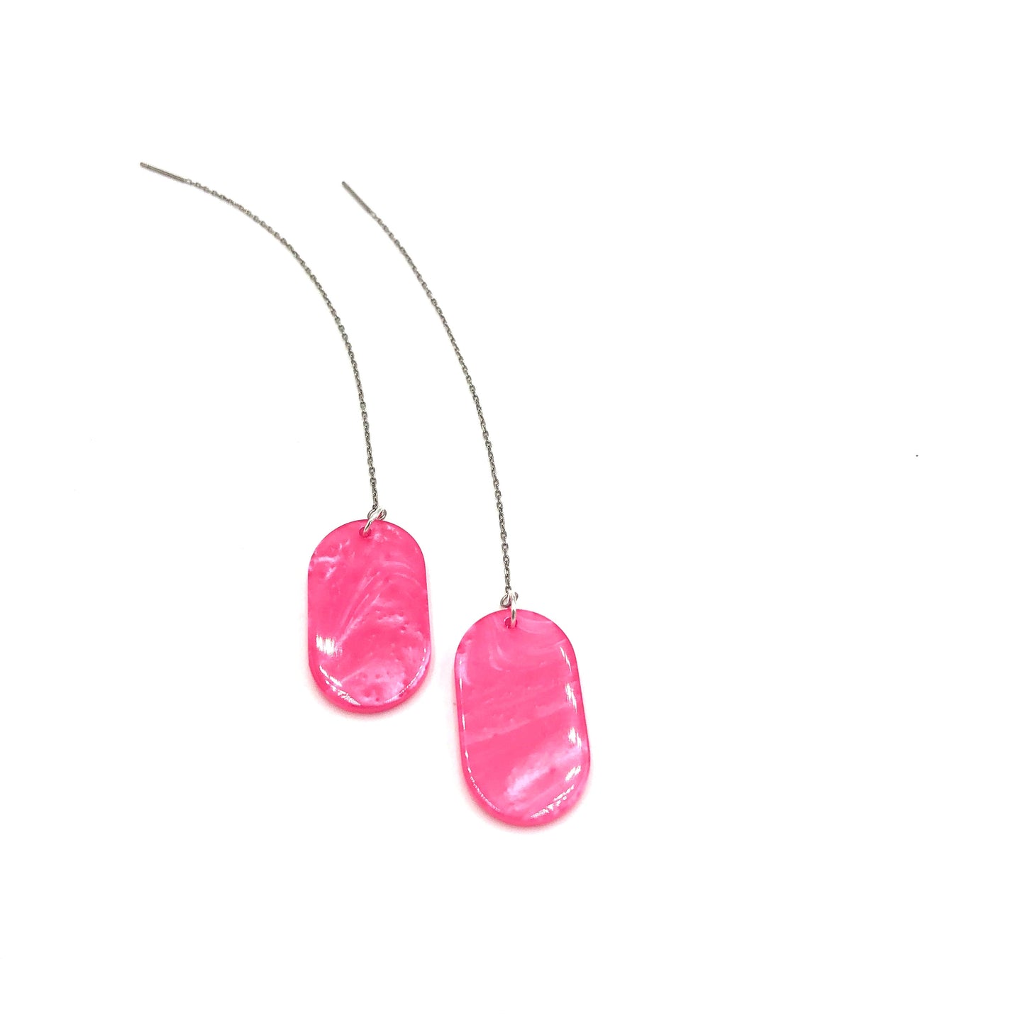 Watermelon Tag Threader Earrings