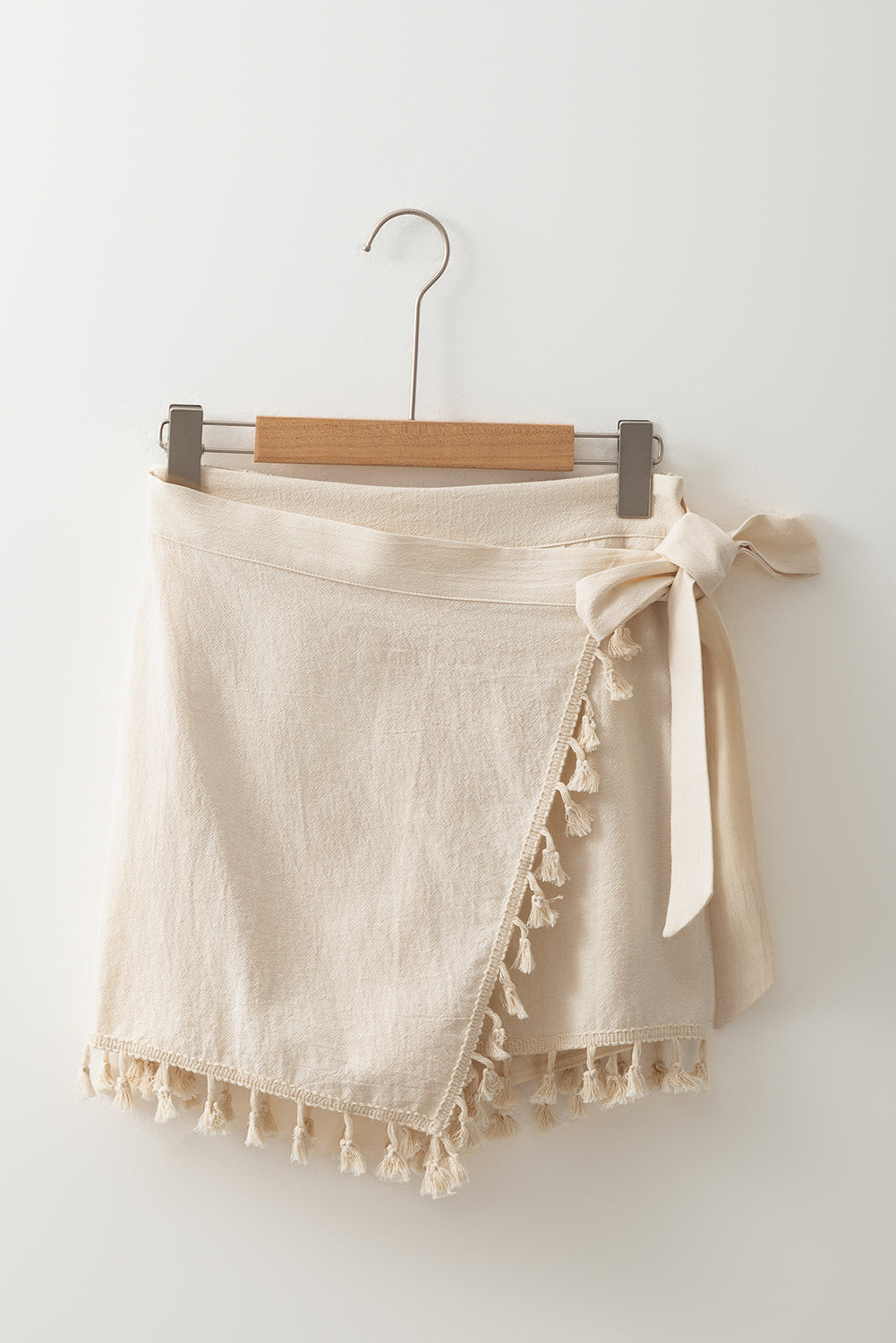 Tassel Trim Bohemian Mini Skort