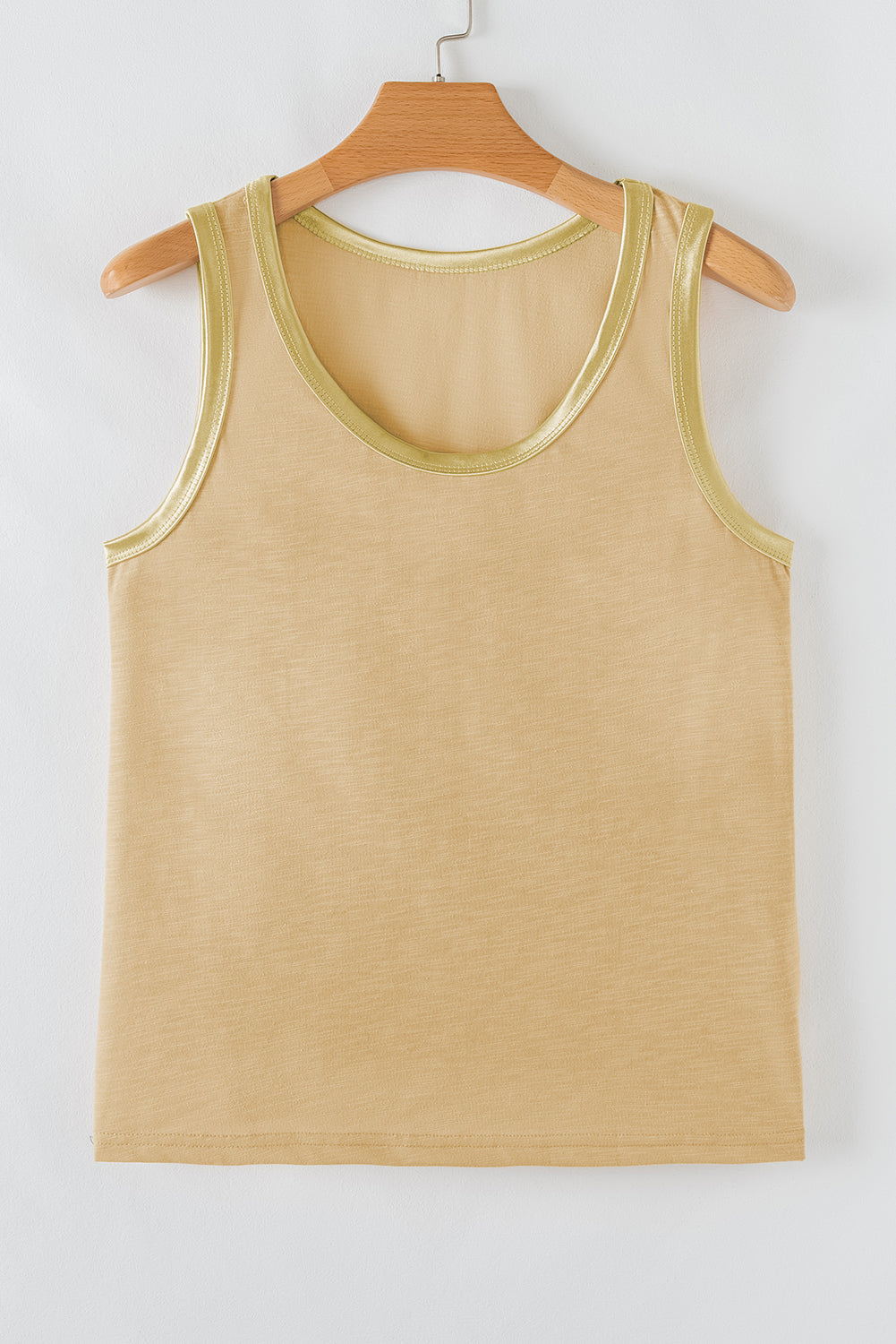 Metallic Sheen Scoop Neck Tank Top