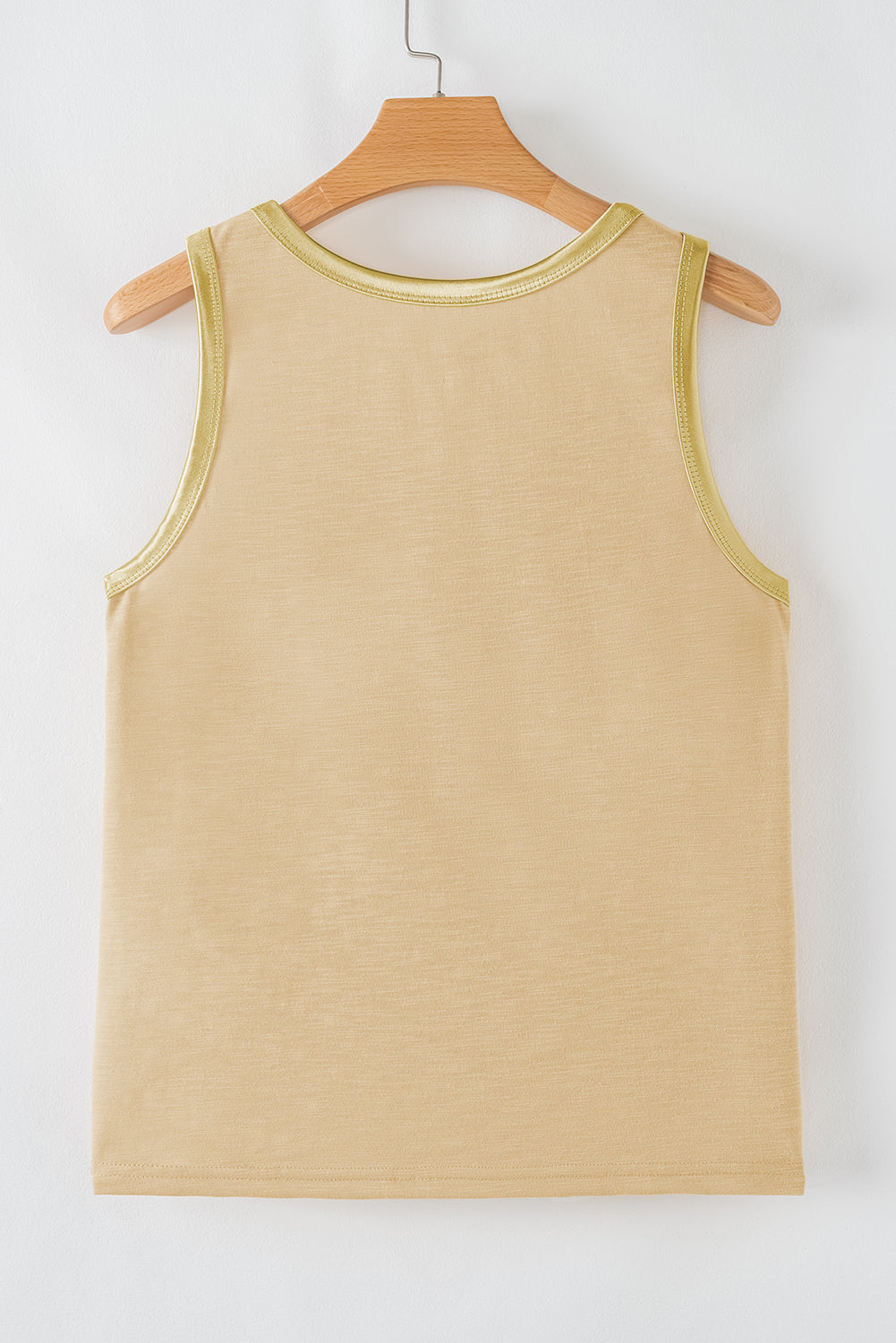 Metallic Sheen Scoop Neck Tank Top