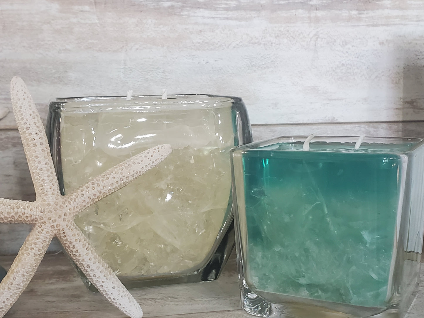 SeaGlass Candles - coral & reef