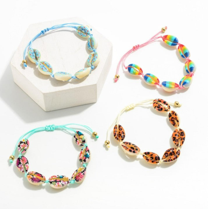 Threaded Bracelets - coral & reef
