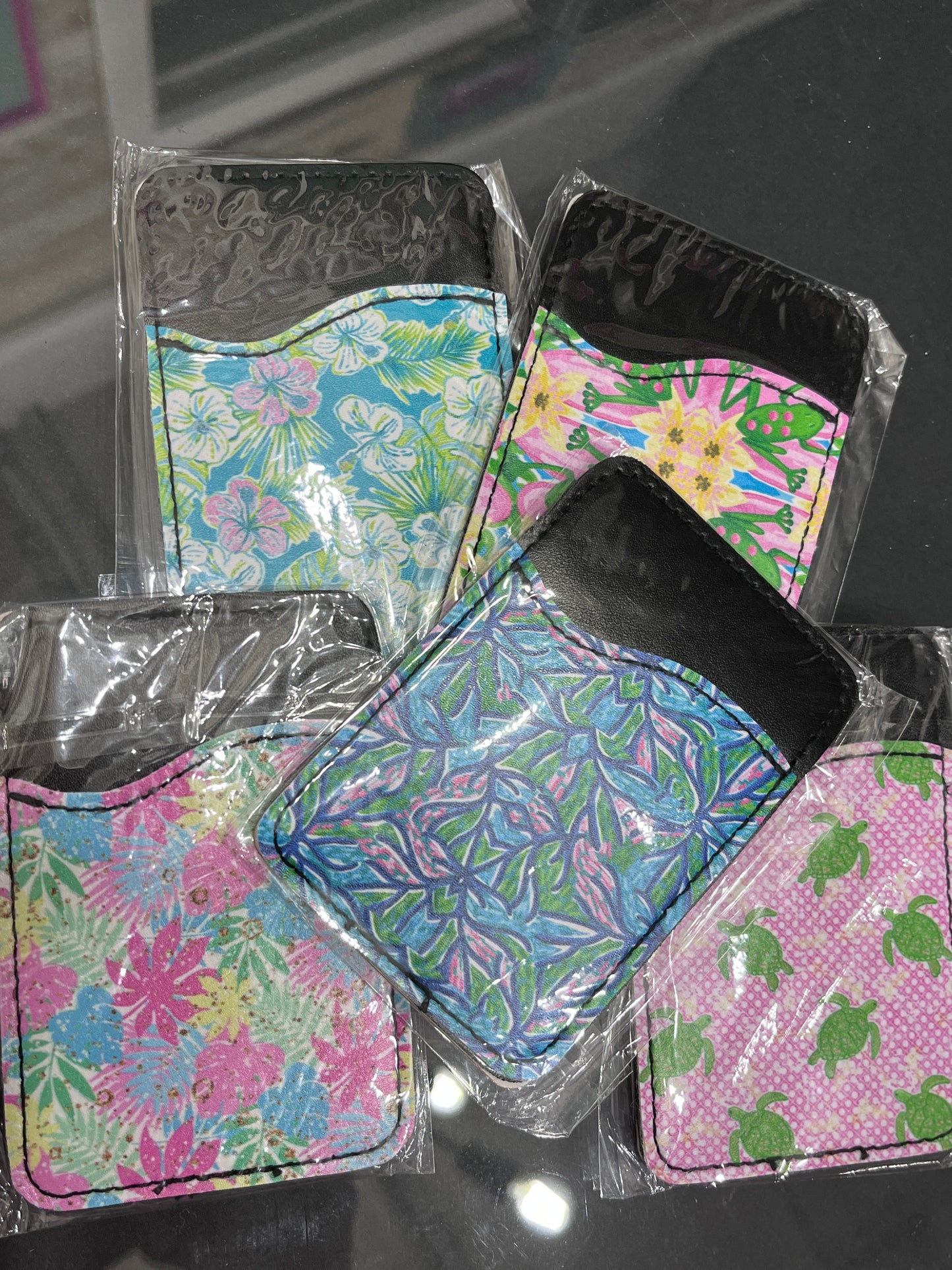 Cell Wallets - coral & reef