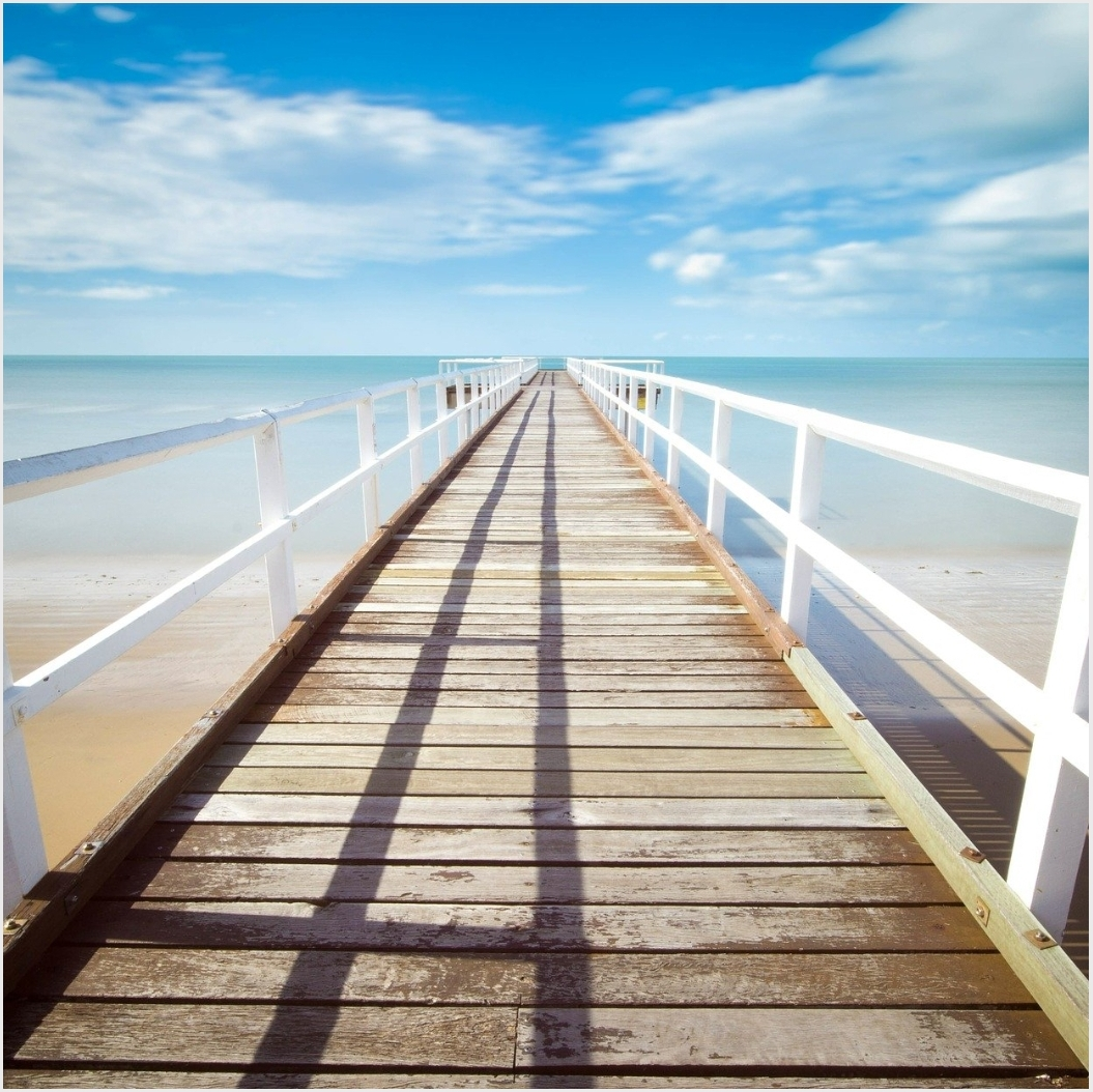 boardwalk out onto a shore, basic cover for the collection arranged/sorted by size