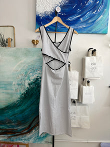 Sola Striped Crossover Dress