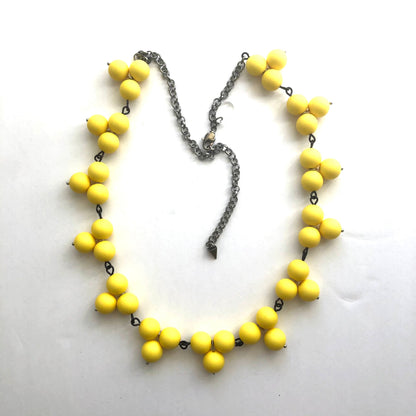 Yellow Matte Tricot Necklace