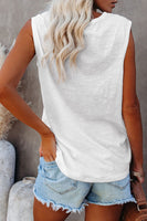 Winter White Snap Tank - coral & reef 