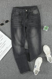 Rustic Black Denim Jeans - coral & reef 