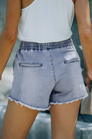 Distressed & Blues Shorts - coral & reef 